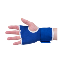 Внутренние гелевые перчатки с ремнями на запястьях, синие